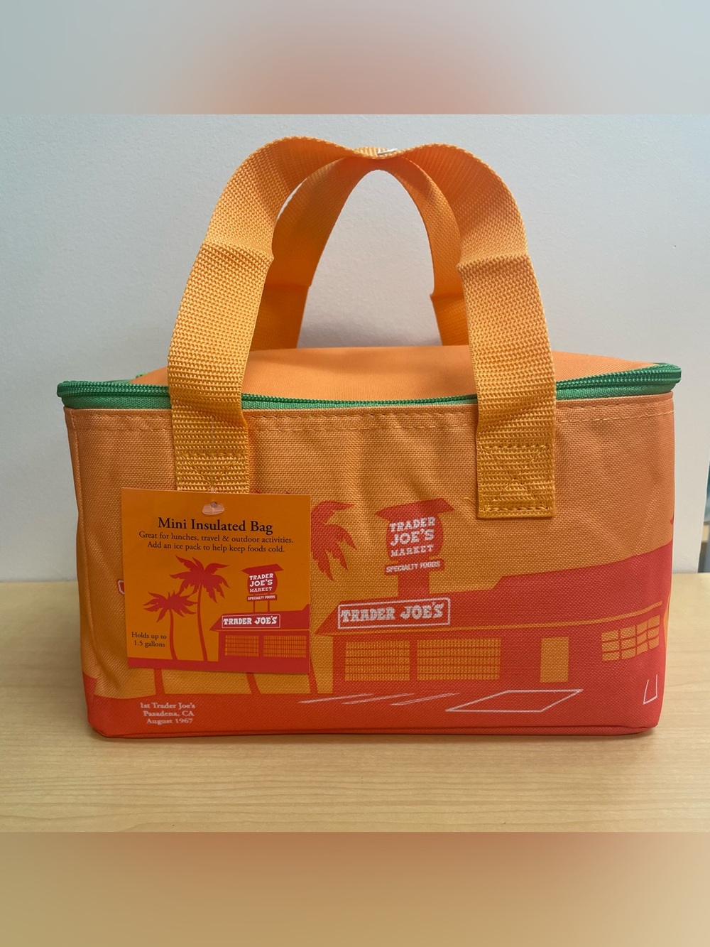 Trader Joe’s Mini Insulated Tote -  2026 Summer Collection - ORANGE
